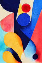 Nature Inspired Abstract Watercolor  (Day 93) Poster och Canvastavla