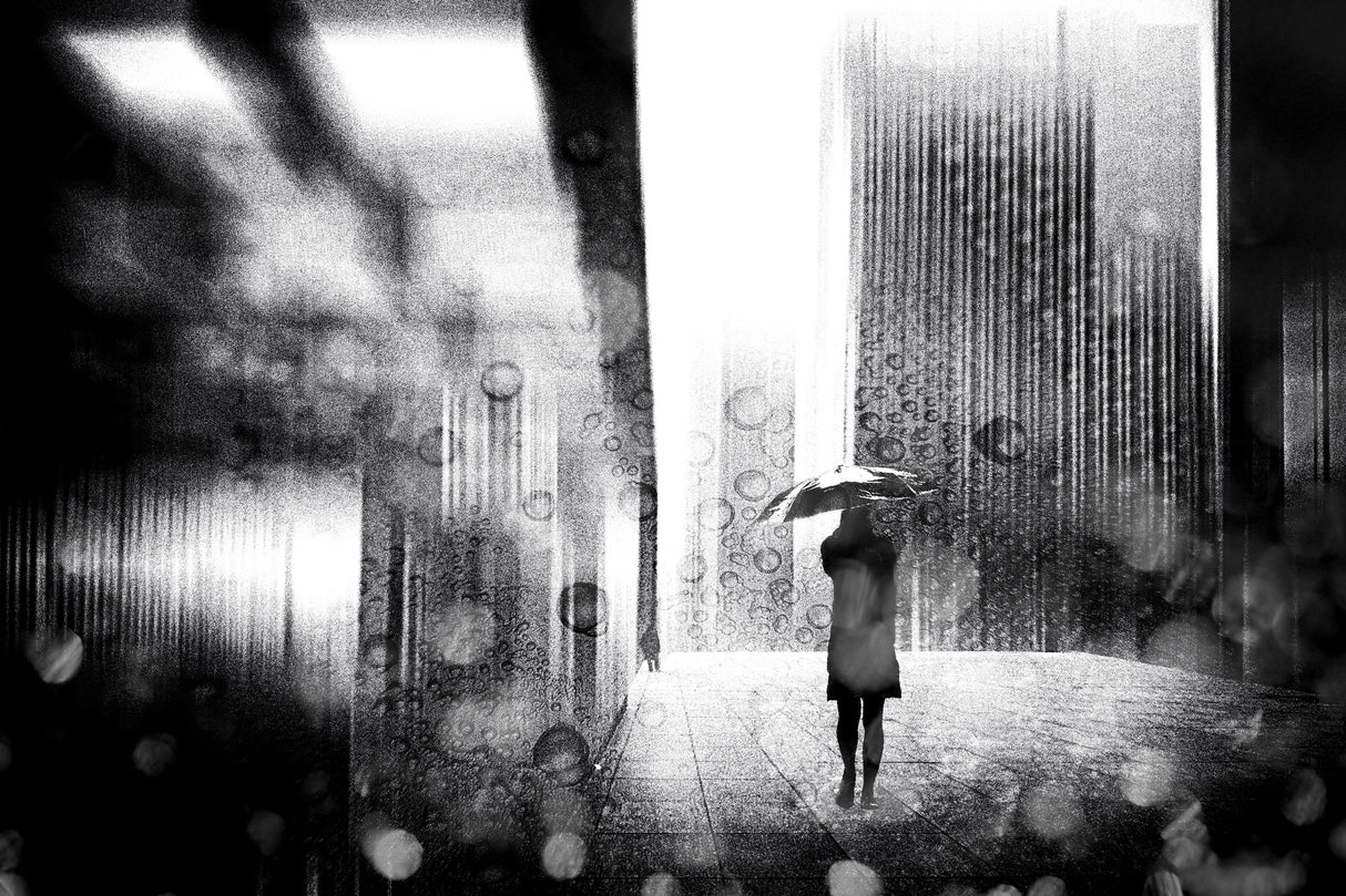 A raining day in Berlin Poster och Canvastavla