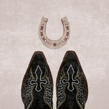 Cowboy Boots and Horseshoe Poster och Canvastavla