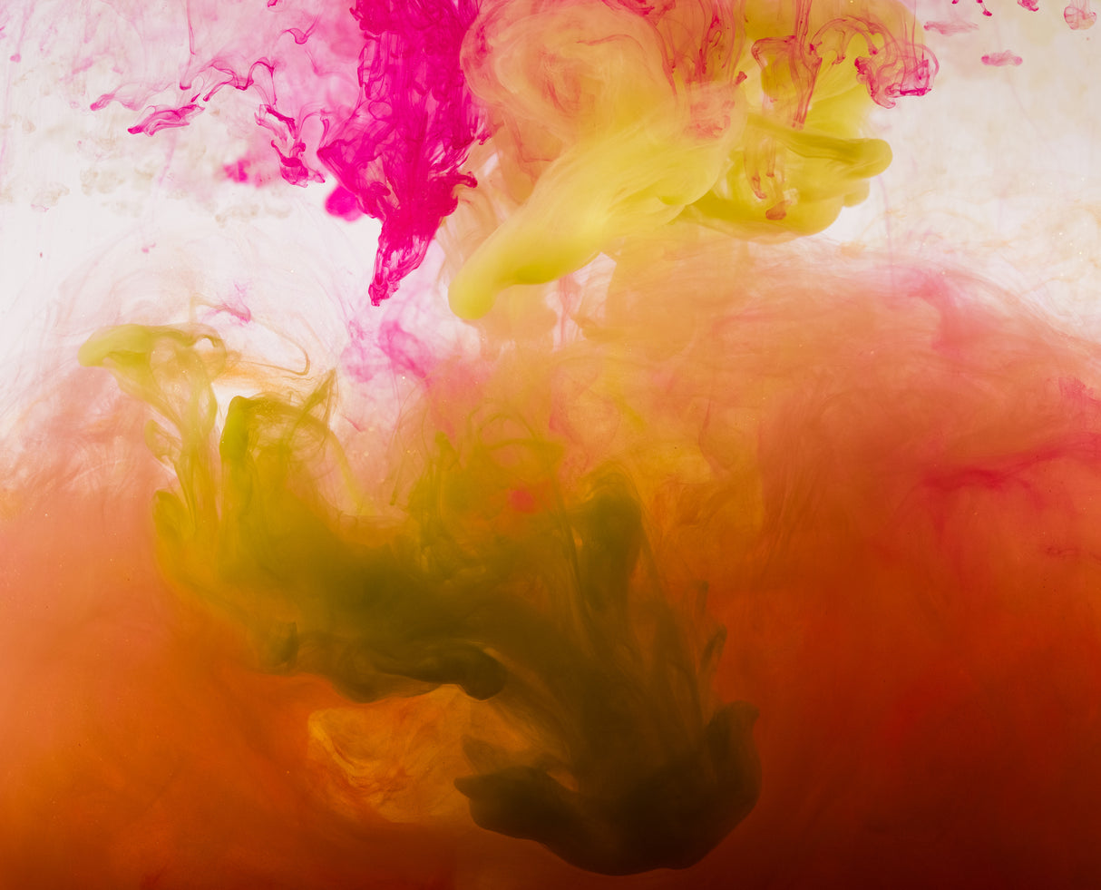 Acrylic colors and ink in water Poster och Canvastavla
