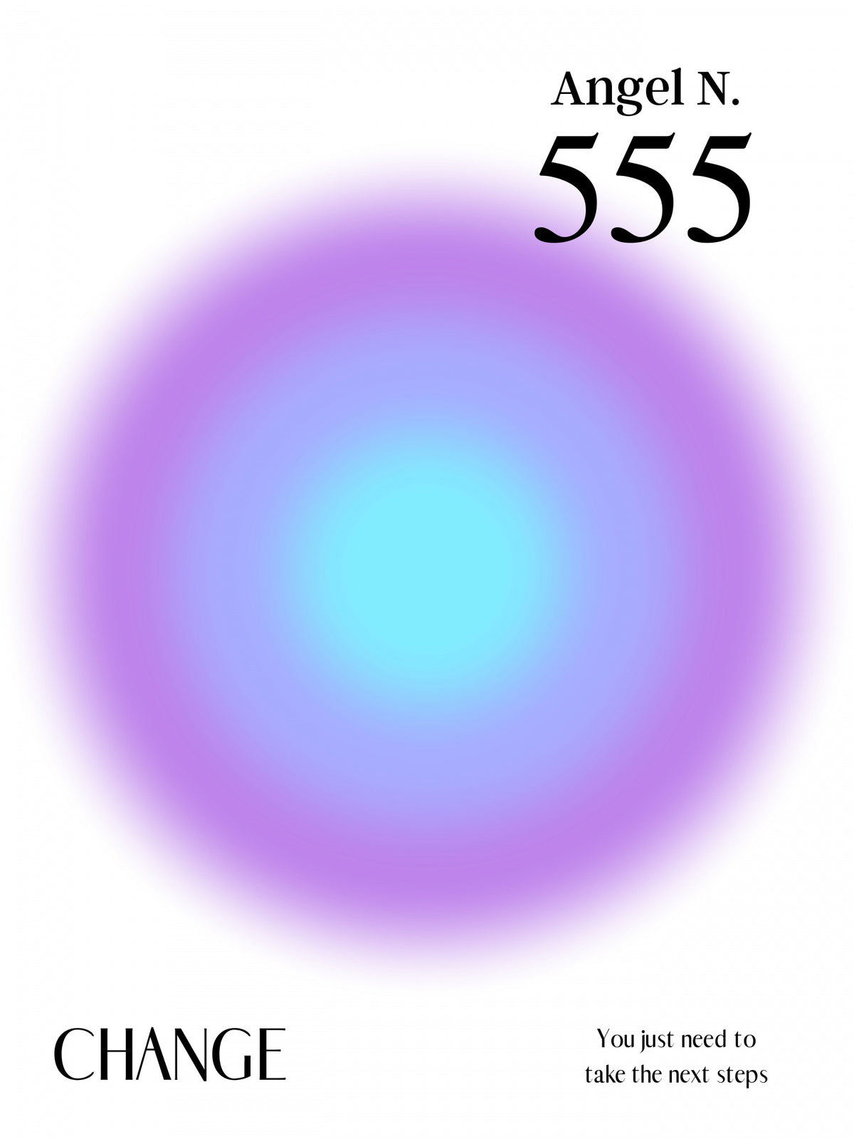 Angel Number 555 Poster och Canvastavla