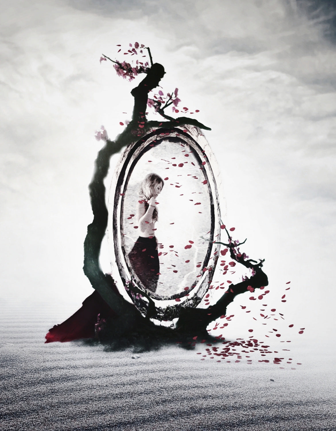 Crimson Underground Poster och Canvastavla