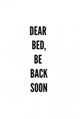 Back Soon Poster och Canvastavla