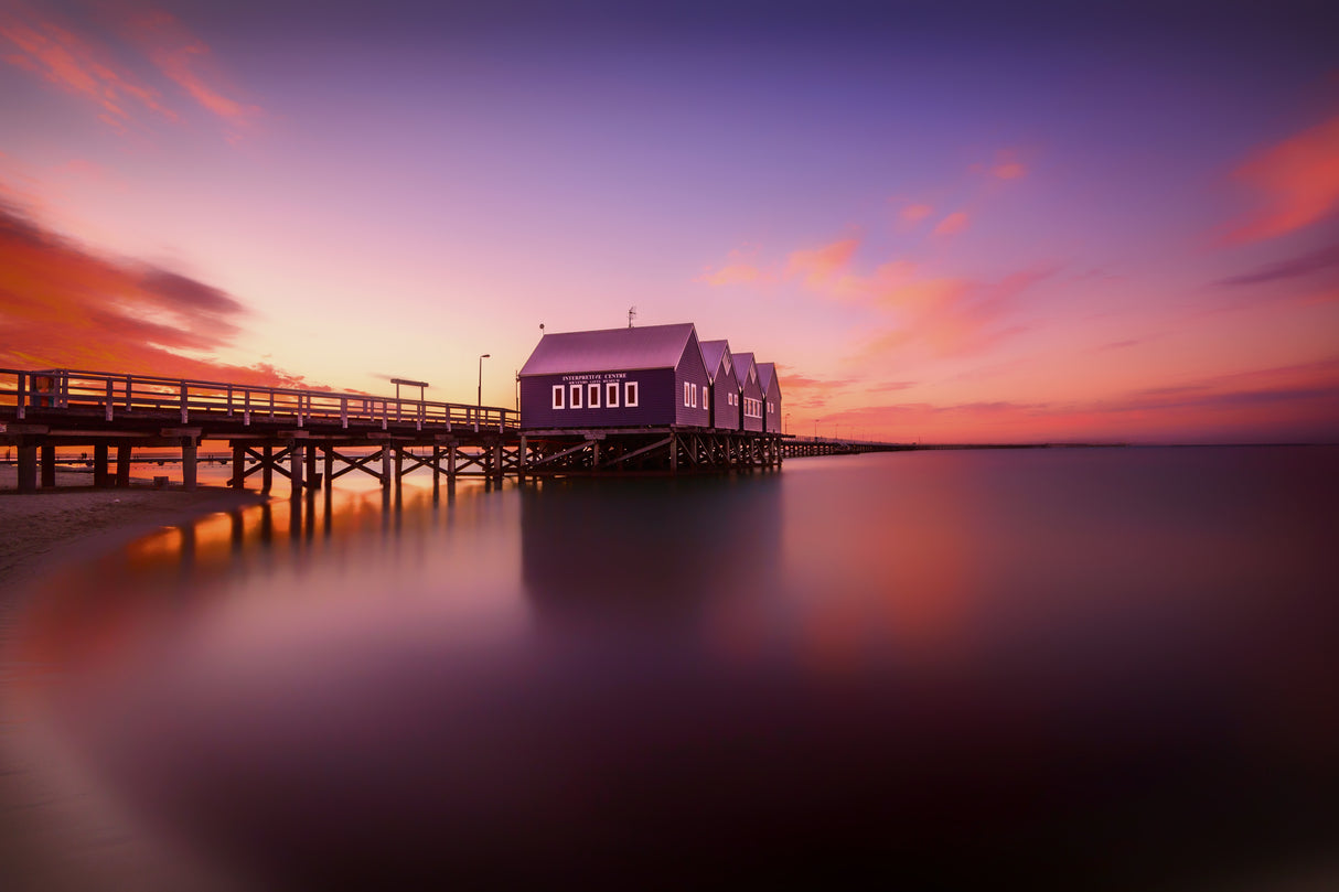 Busselton Sunset Poster och Canvastavla
