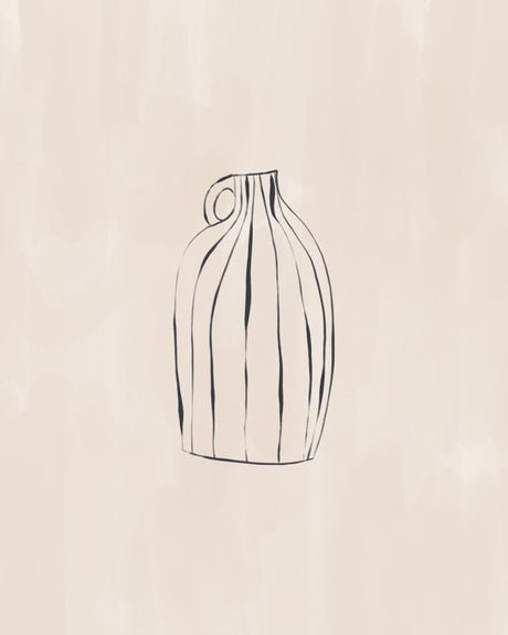 Striped Vase Vas och keramikposter
