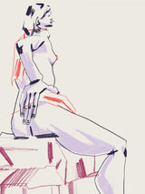 Girl Posing Poster och Canvastavla
