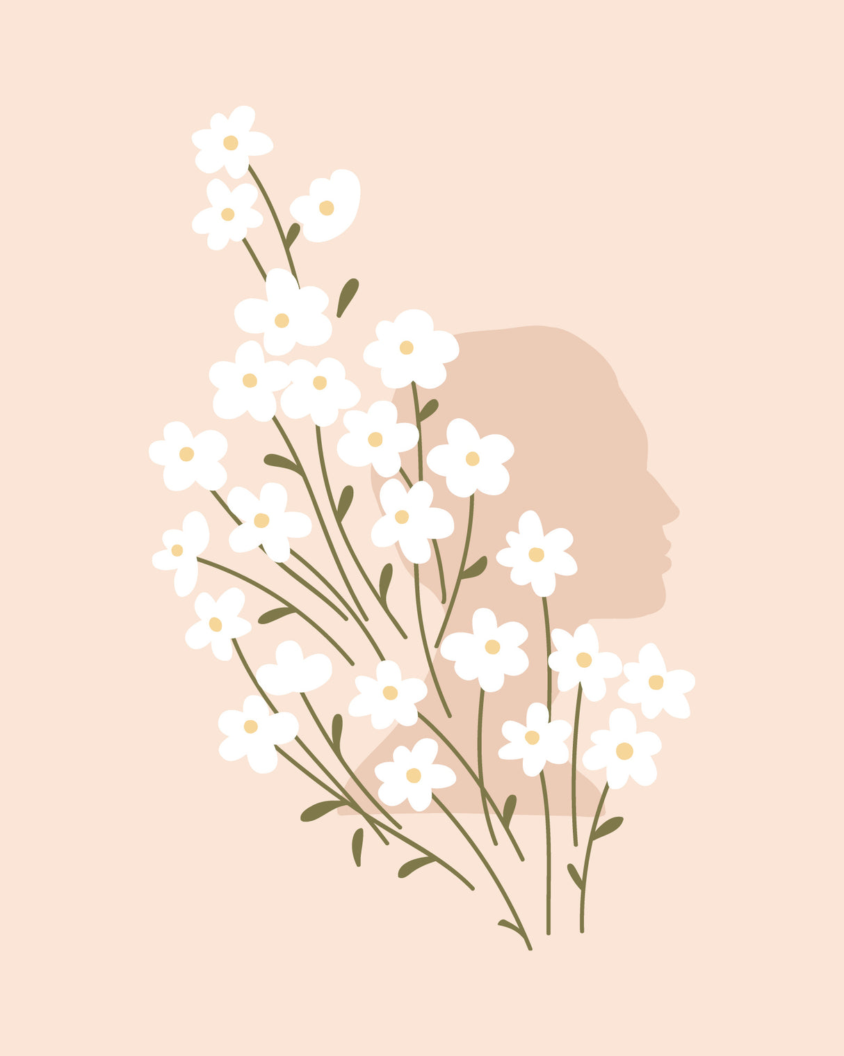 Head Bloom Poster och Canvastavla