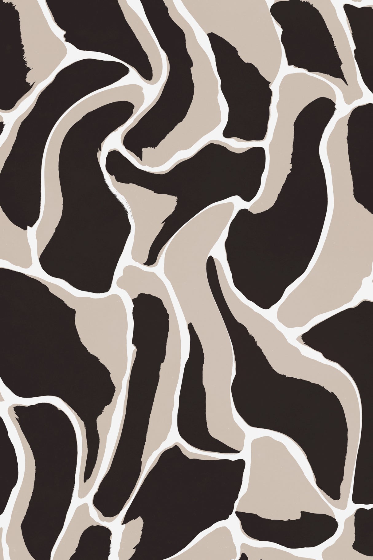 Brown Animal Pattern Poster och Canvastavla