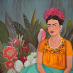 Frida a Casa Azul Poster och Canvastavla