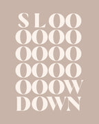 Slow Down 4 Poster och Canvastavla