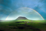 Volcano and rainbow Poster och Canvastavla