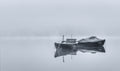 boats in winter Poster och Canvastavla