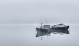 boats in winter Poster och Canvastavla