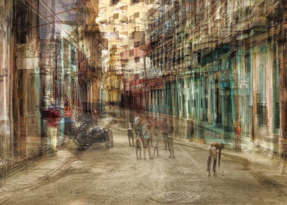 Daily scene in Centro Habana Poster och Canvastavla