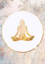 Yoga gold 2 Poster och Canvastavla