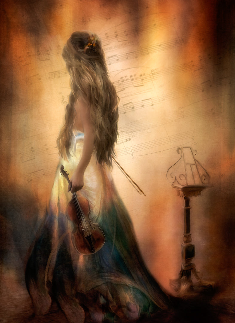 ...the struggle with the music that I write.... Poster och Canvastavla
