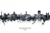 Bloomington Indiana Skyline Poster och Canvastavla