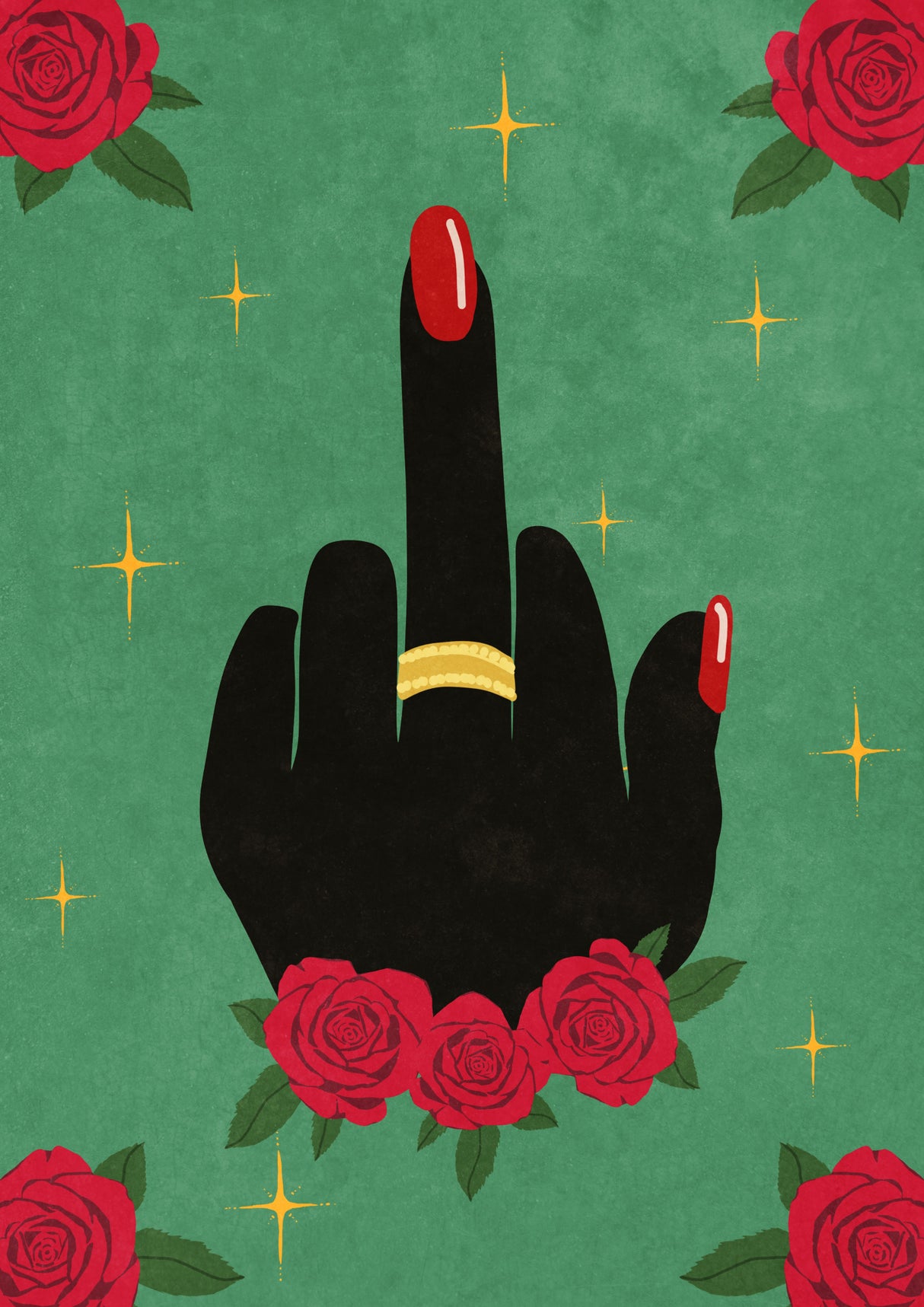 Middle Finger Poster och Canvastavla