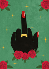 Middle Finger Poster och Canvastavla