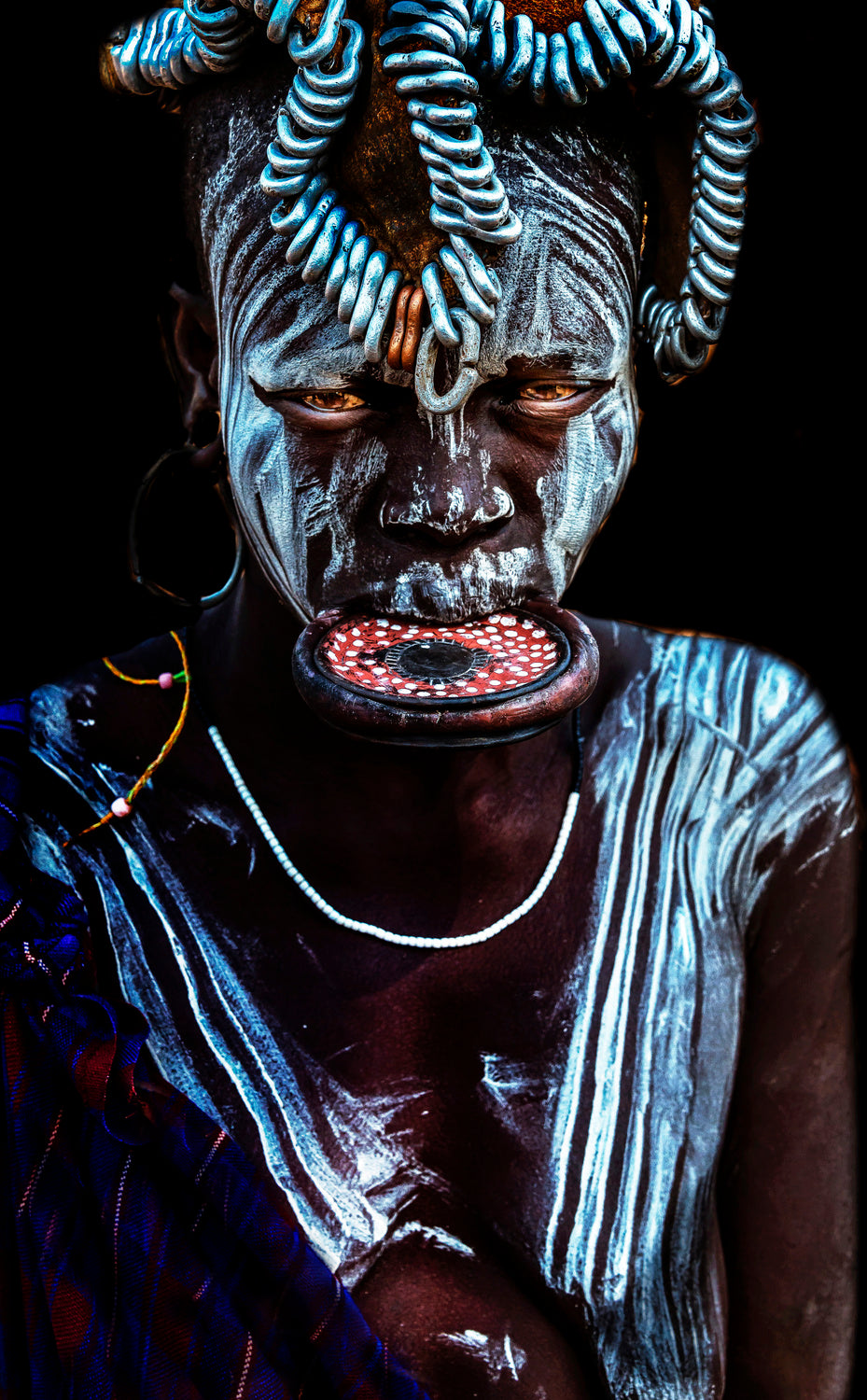 Mursi Woman Poster och Canvastavla