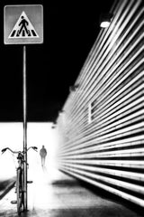Bicycle in the tunnel Poster och Canvastavla