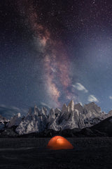 Ice Tower Forest Under the Milky Way《璀璨冰塔》 Poster och Canvastavla