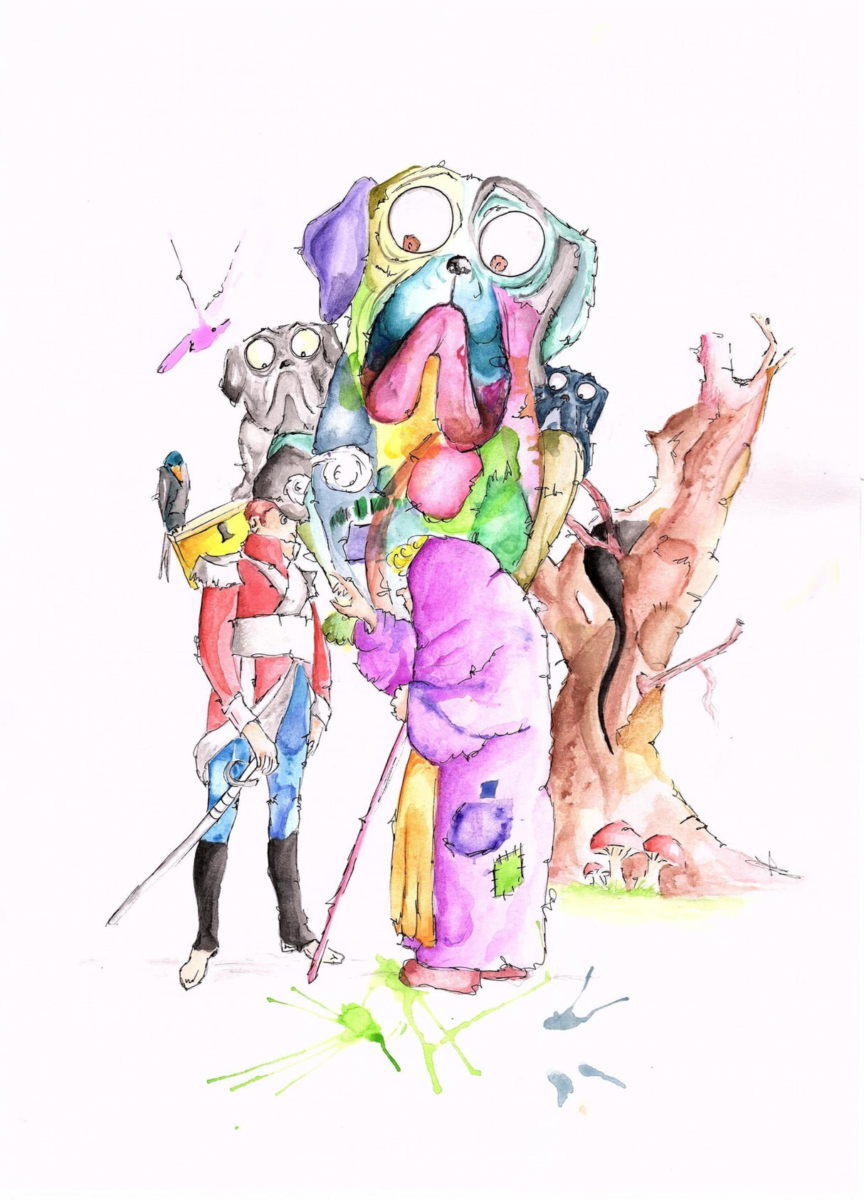 The Tinder box Illustration Poster och Canvastavla