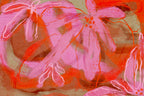 Coral Flower Rythm Poster och Canvastavla