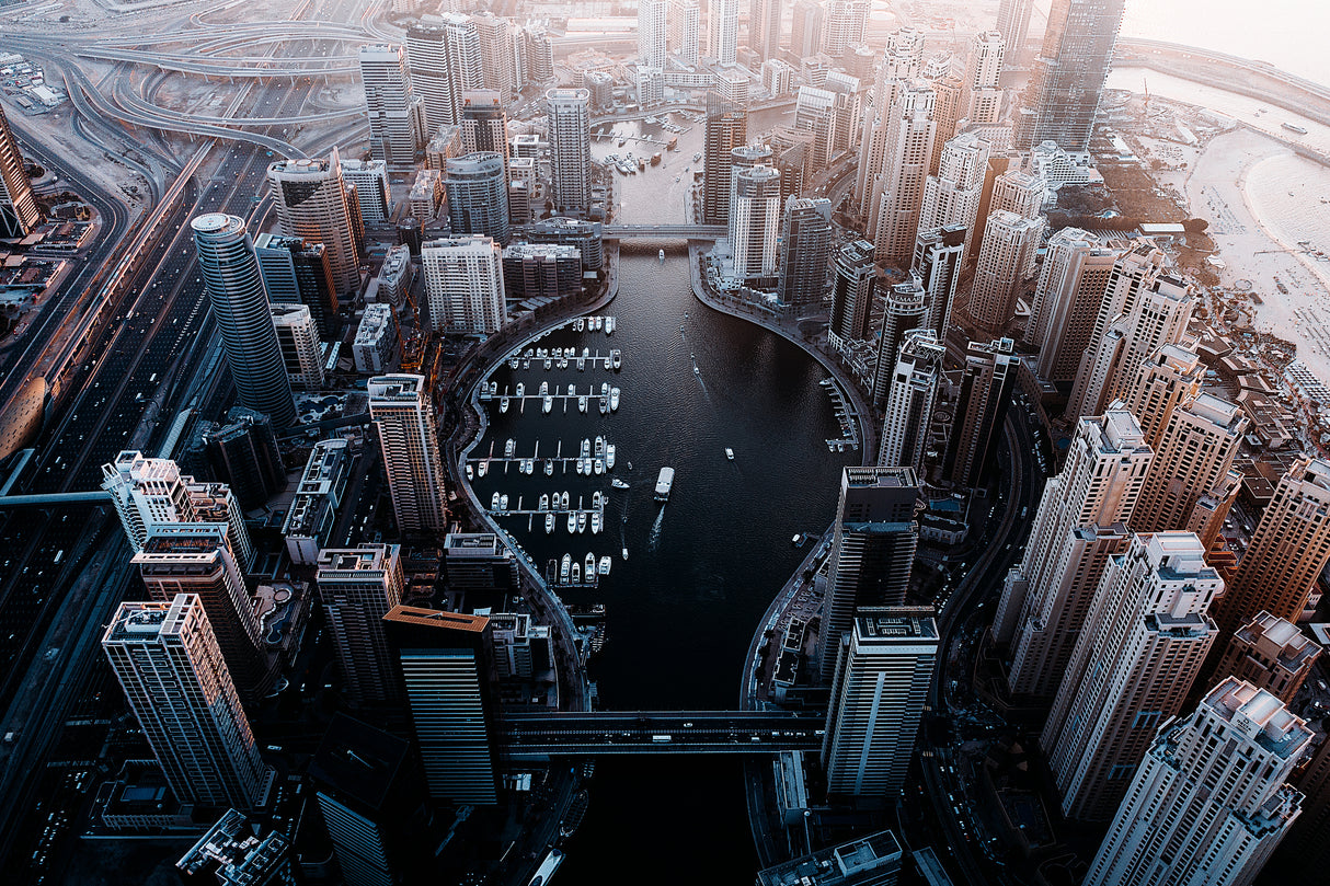 Dubai Marina Poster och Canvastavla