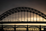 Evening, Tyne Bridges Poster och Canvastavla