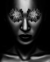 Yeux Fleur Poster och Canvastavla