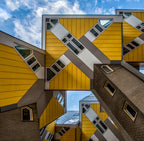 Tilted cubes Poster och Canvastavla