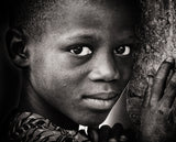 No words needed (Benin), b&amp;w version Poster och Canvastavla