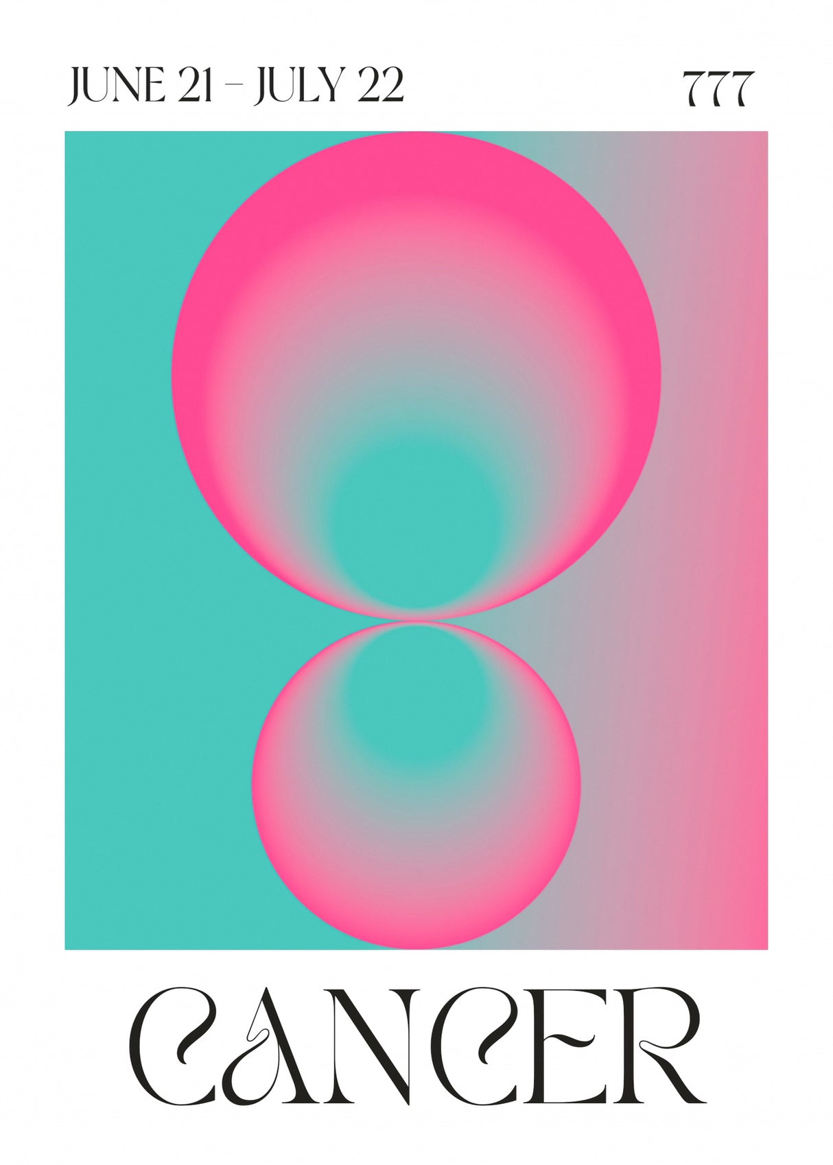 Cancer Poster och Canvastavla