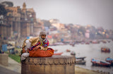 The Ghats of Varanasi Poster och Canvastavla