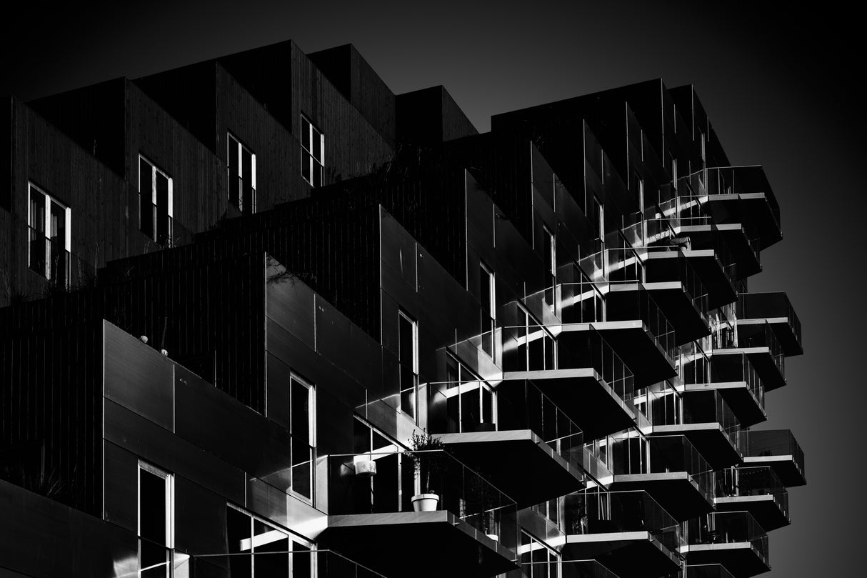 Cascading balconies Poster och Canvastavla