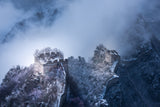 Peach blossom snow of the Great Wall Poster och Canvastavla
