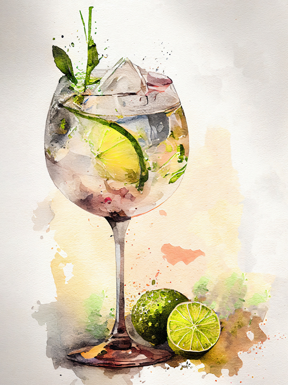 Drinks cocktail Poster och Canvastavla