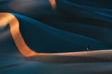 jogging in desert Poster och Canvastavla