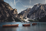 Late evening quite in Braies Poster och Canvastavla