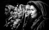 Faces. Traditional costumes. Nuoro 2023 Poster och Canvastavla