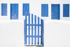 whitewash and blue paint Poster och Canvastavla