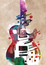 Guitar music art 17 Poster och Canvastavla