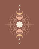 Moonphase No3 Poster och Canvastavla