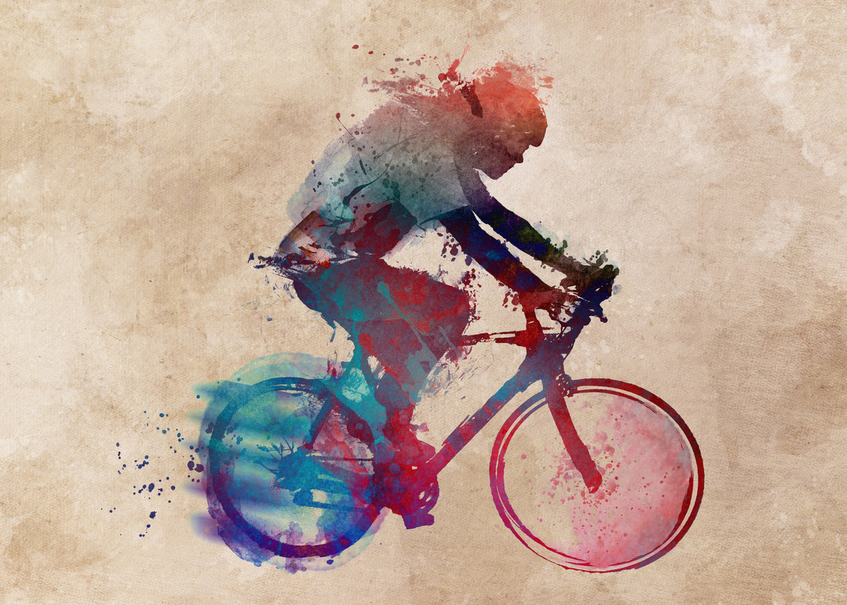Cycling sport art 37 Poster och Canvastavla