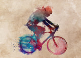 Cycling sport art 37 Poster och Canvastavla
