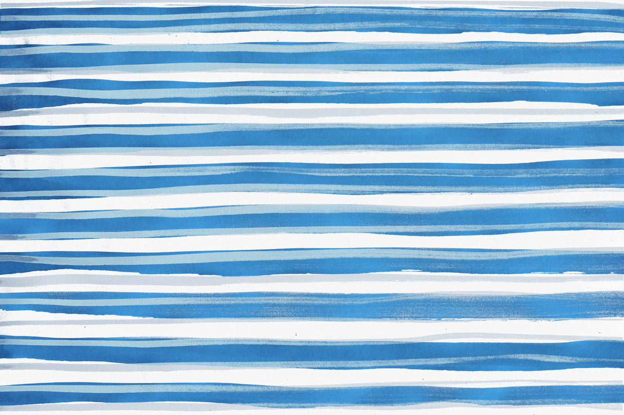 Abstract Lines Blue and White 03 Poster och Canvastavla