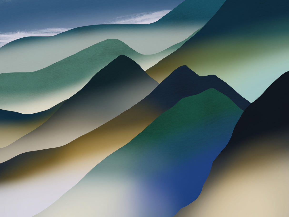 Mountain Range Poster och Canvastavla