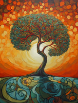 Tree Painting 3 Poster och Canvastavla