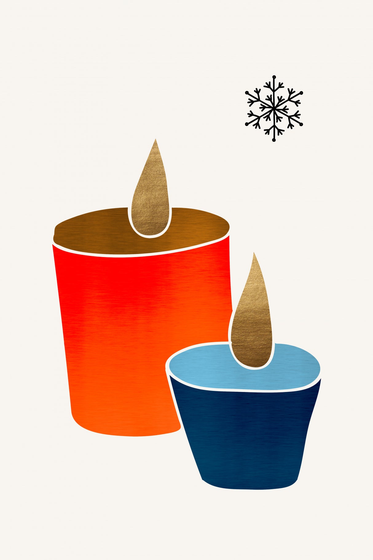 Christmas Candles Poster och Canvastavla
